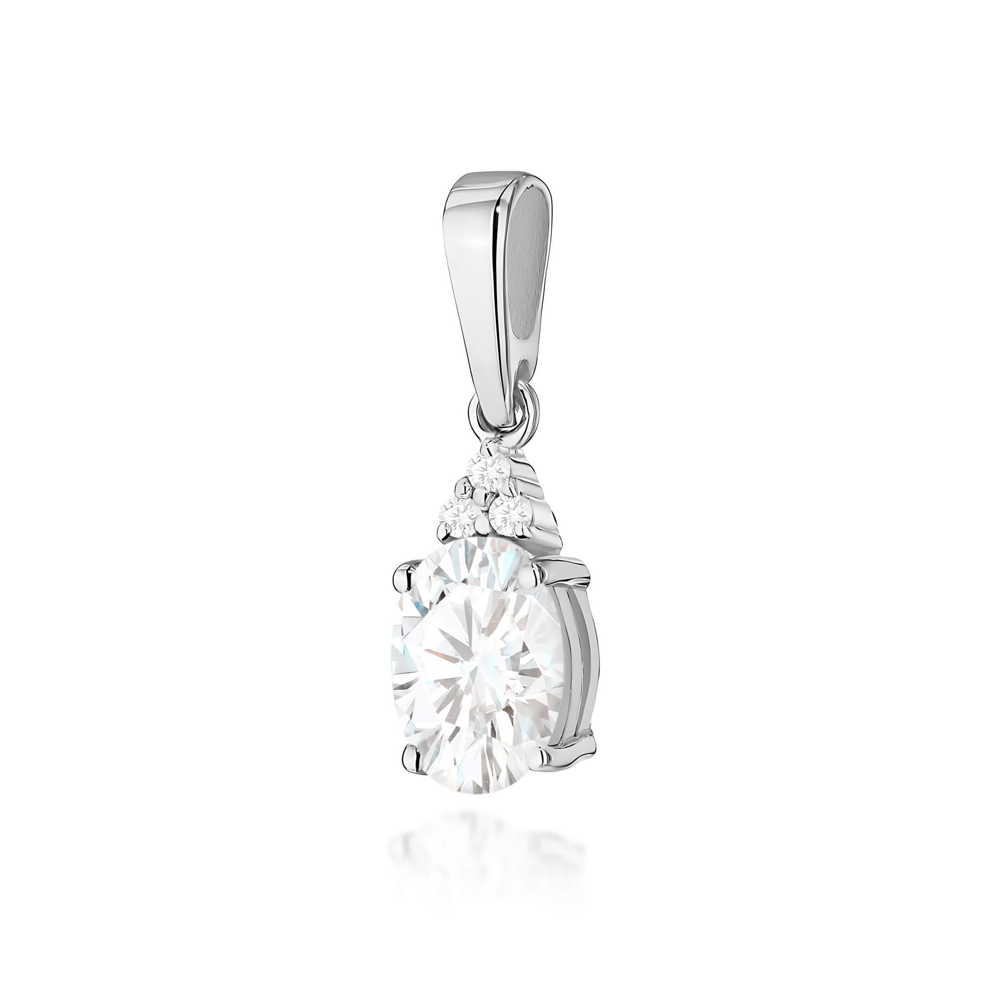 Pandantiv Aur 14K Z0308 Diamant Cultivat în Laborator 0,70ct