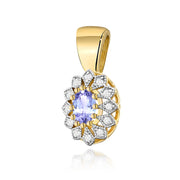 Pandantiv Aur 14K Z0354 cu Tanzanit 0,40ct