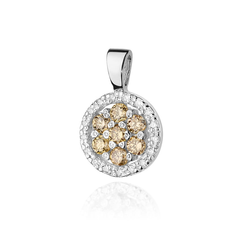 Pandantiv Aur 14K cu Diamante Maro 0.35 ct