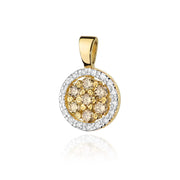 Pandantiv Aur 14K cu Diamante Maro 0.35 ct