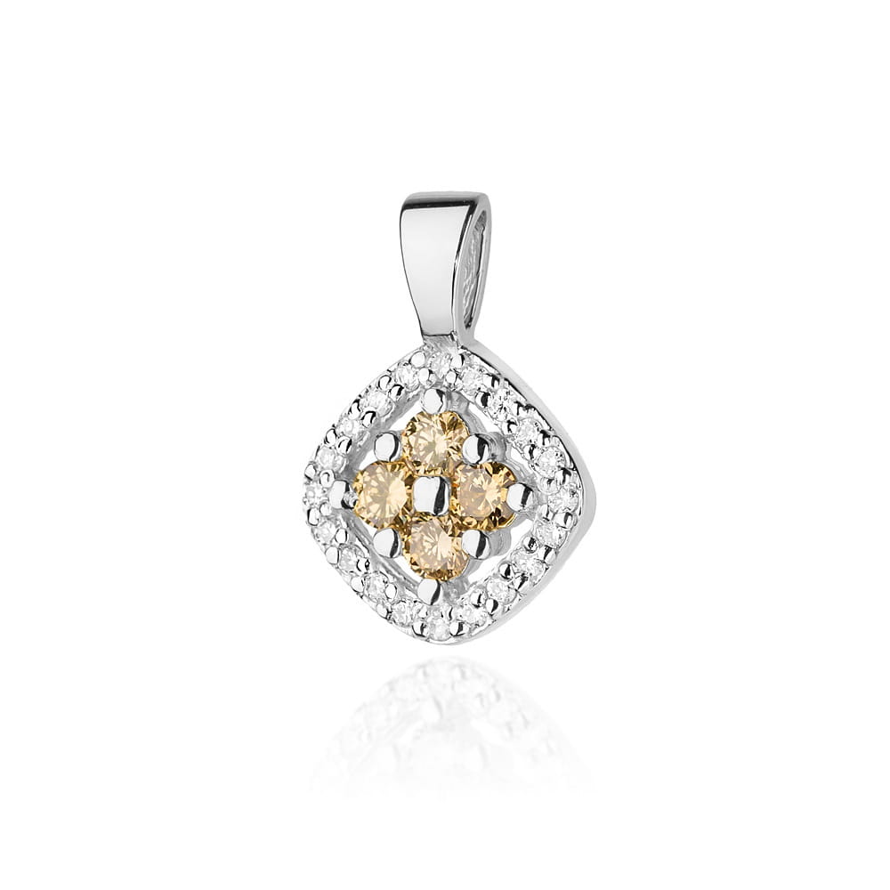 Pandantiv  Aur 14K cu Diamante Maro 0.20 ct