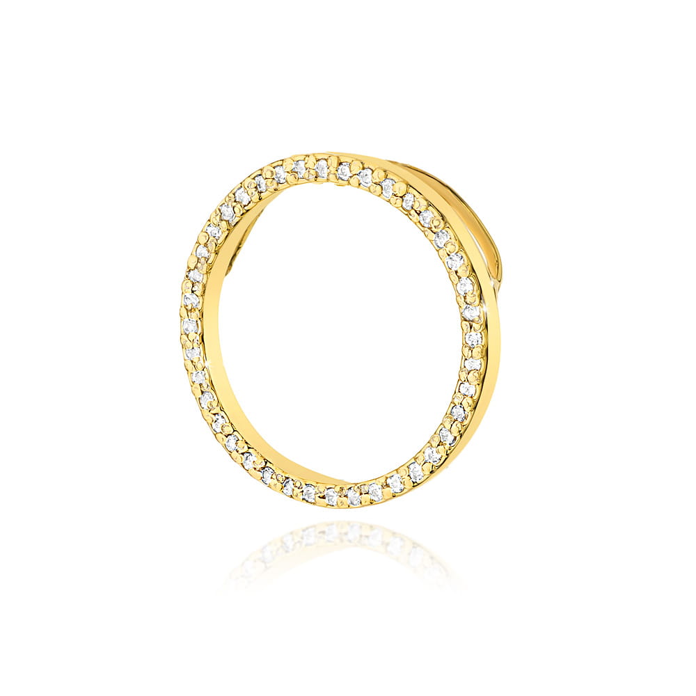 Pandantiv Aur 14K cu Diamante Naturale 0.20 ct