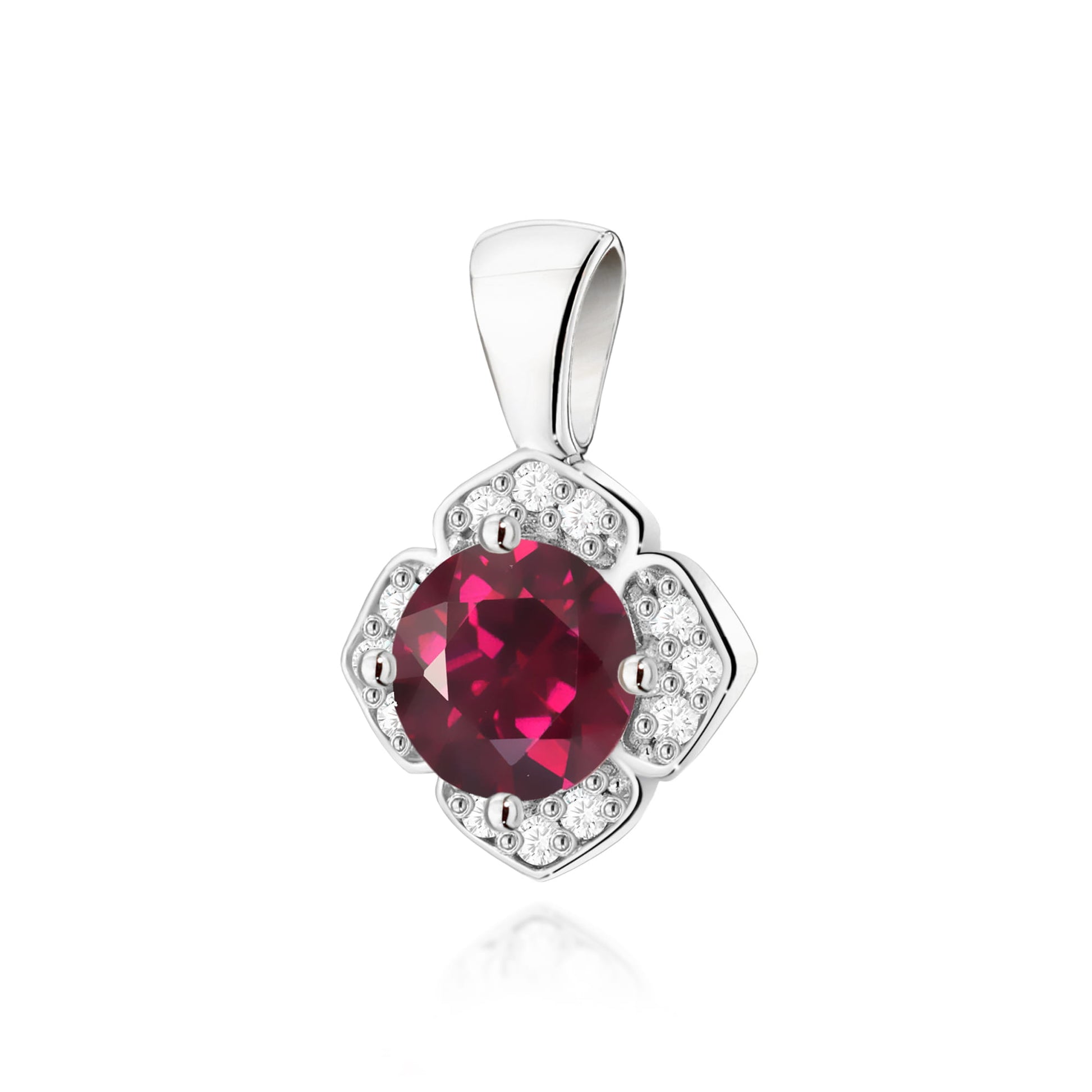 Pandantiv Aur 14K Z0571 Rodolit 0.60ct