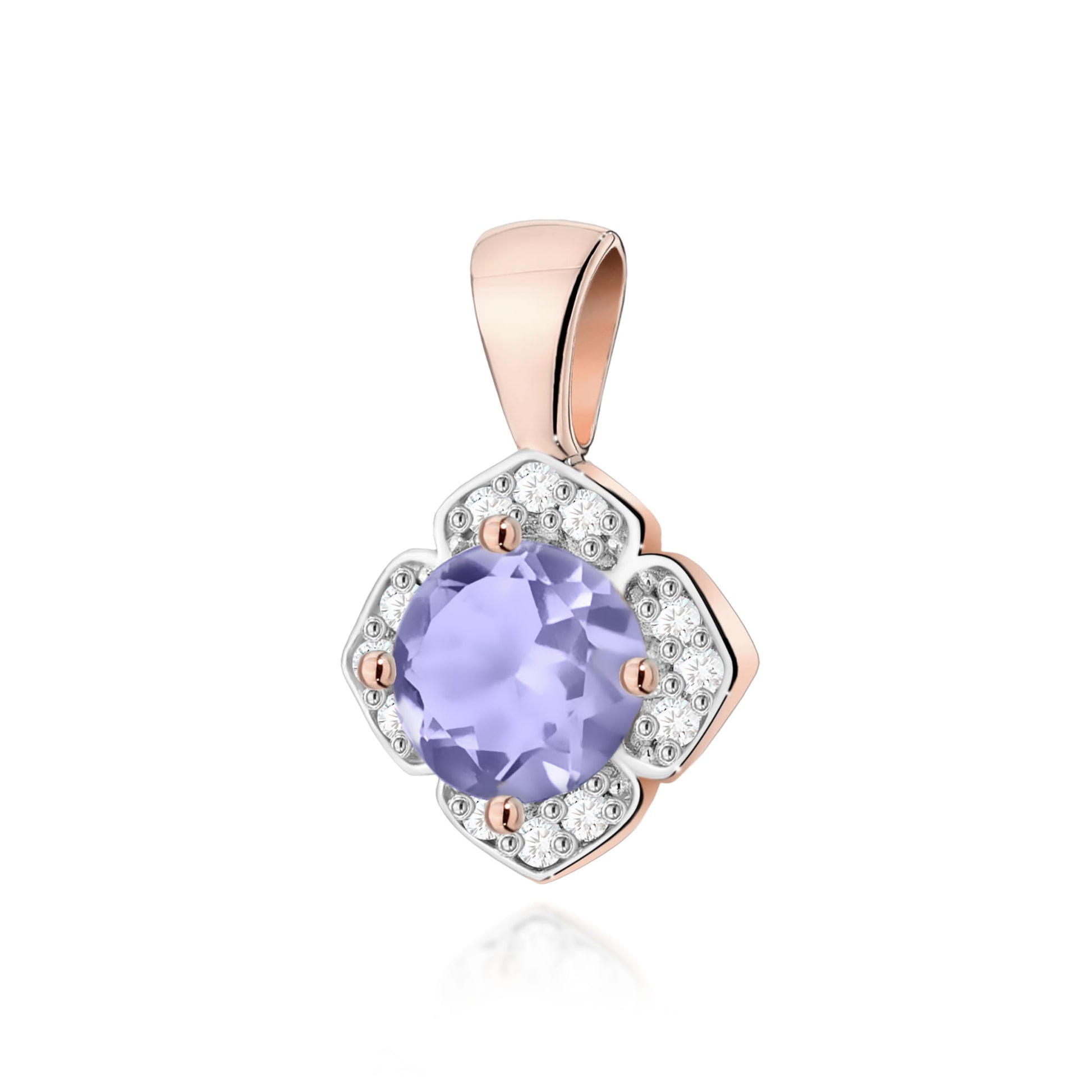Pandantiv Aur 14K Z0571 Tanzanit 0.50ct