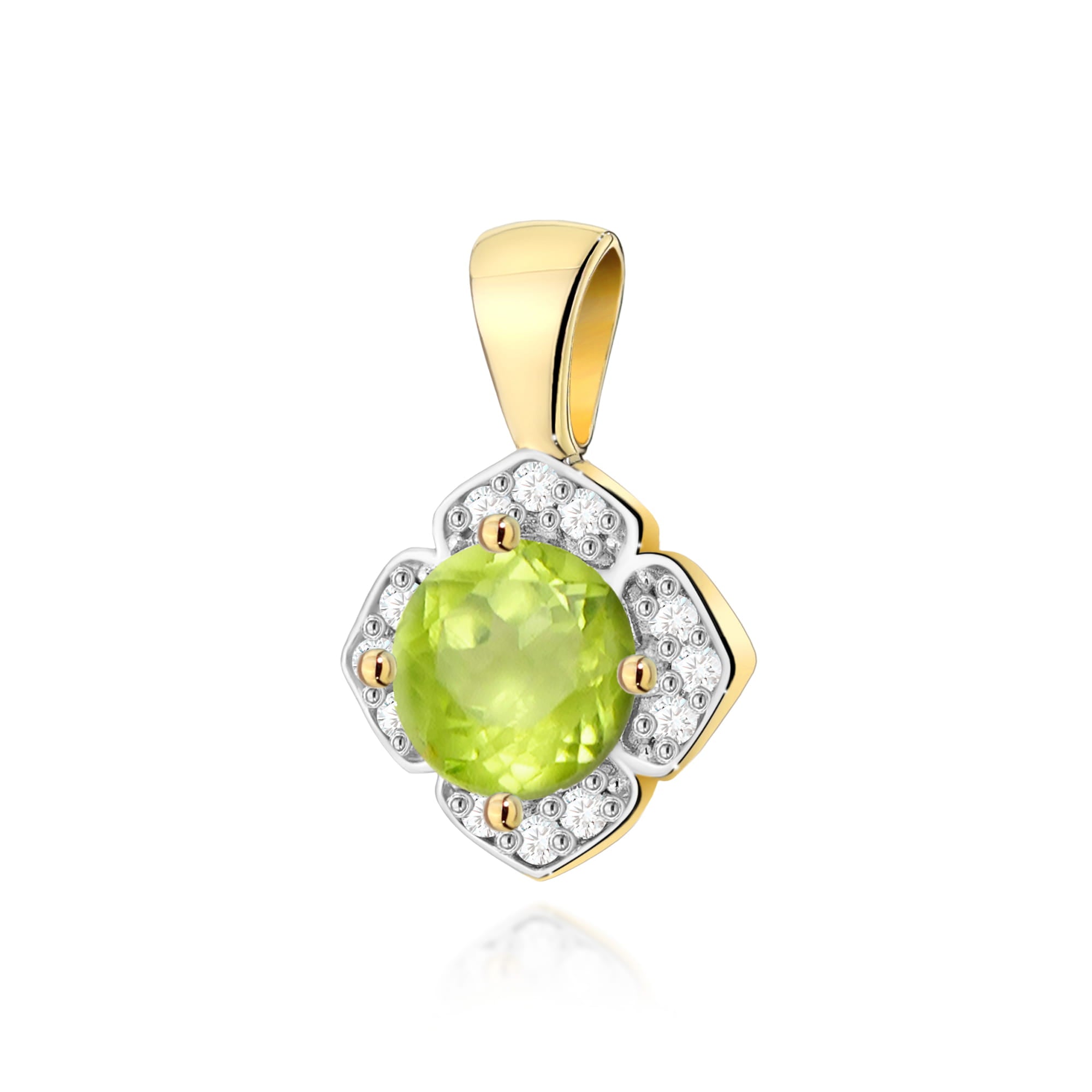 Pandantiv Aur 14K Z0571 Peridot 0.60ct