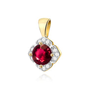 Pandantiv Aur 14K Z0571 Rubin 0.60ct