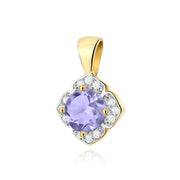 Pandantiv Aur 14K Z0571 Tanzanit 0.50ct