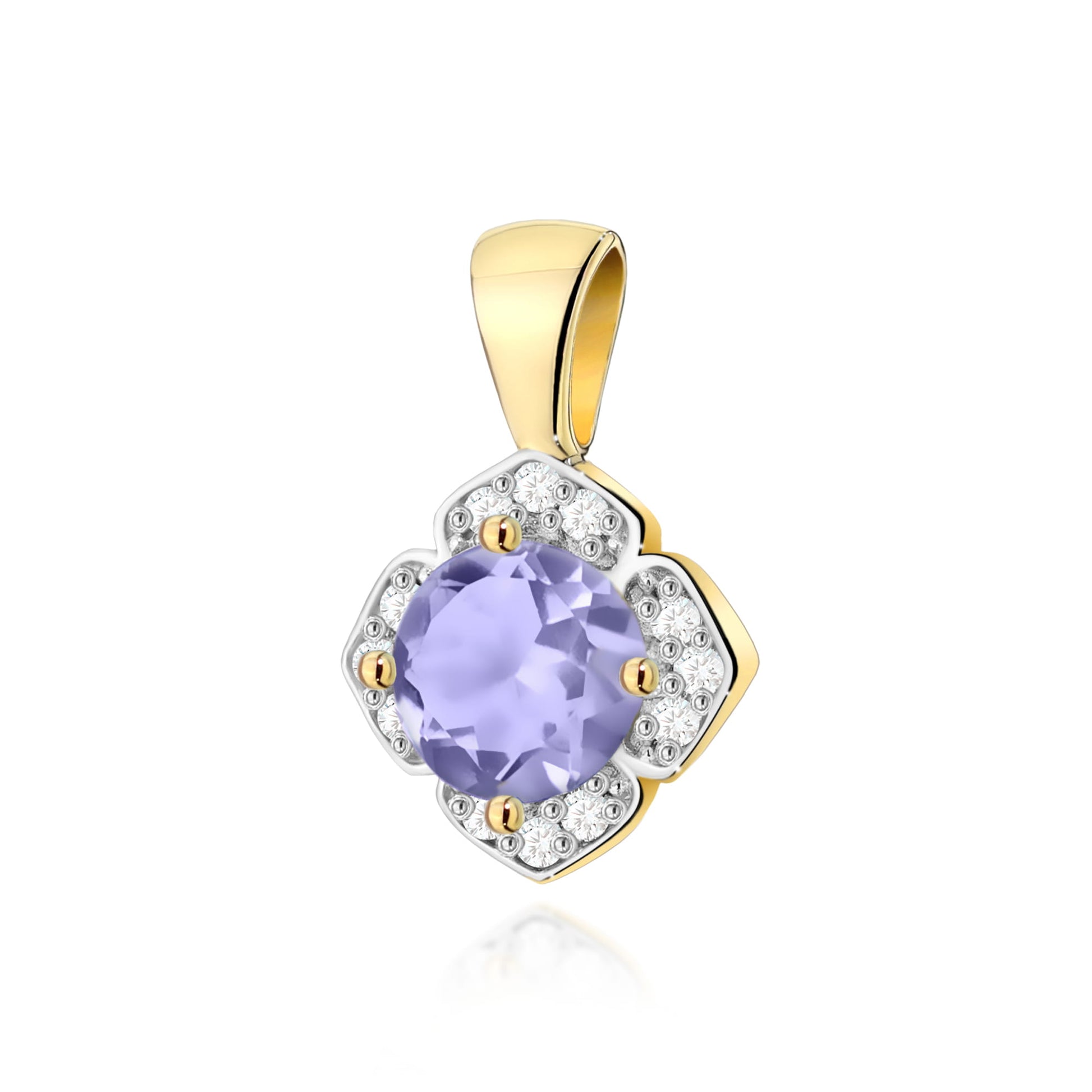 Pandantiv Aur 14K Z0571 Tanzanit 0.50ct