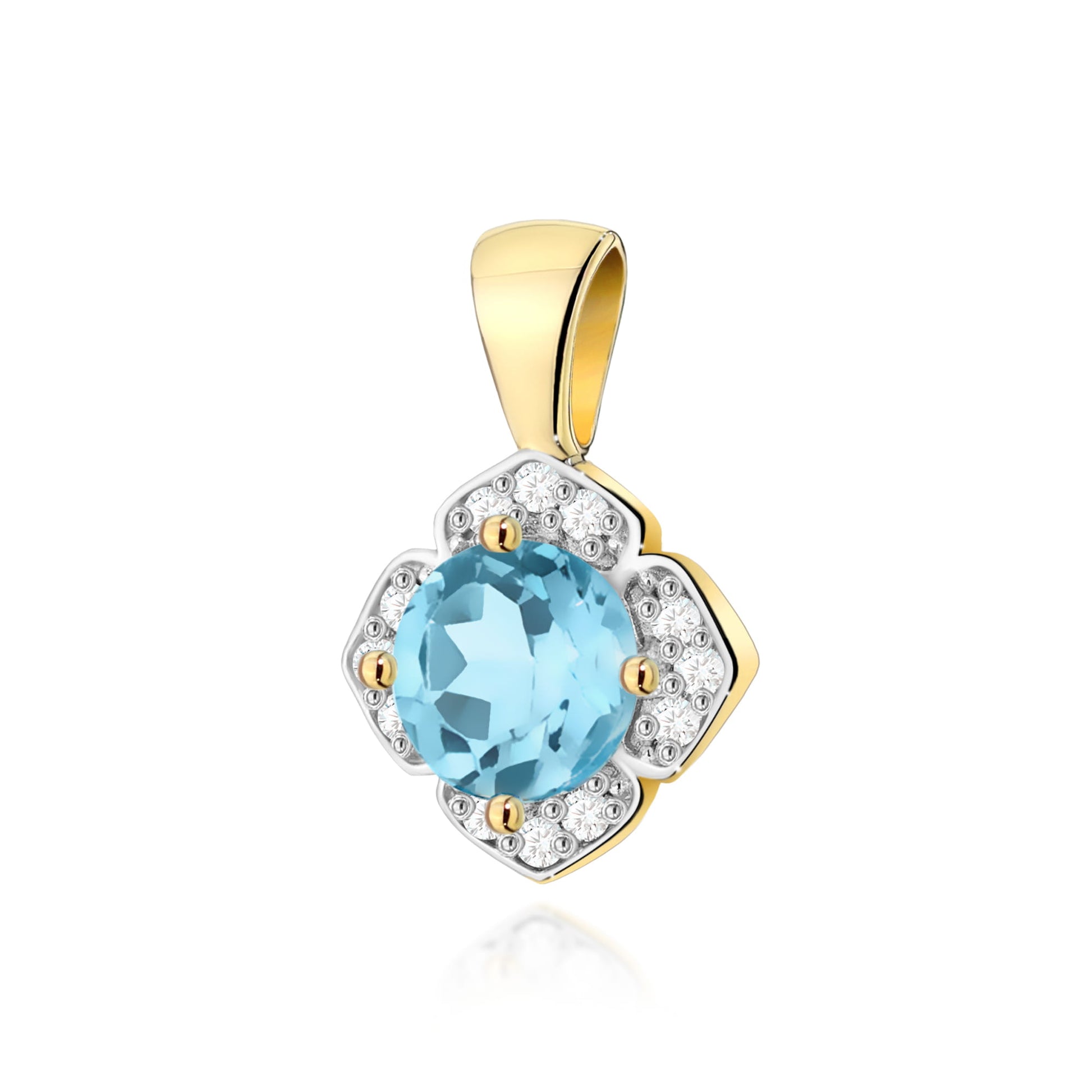 Pandantiv Aur 14K Z0571 Topaz 0.50ct