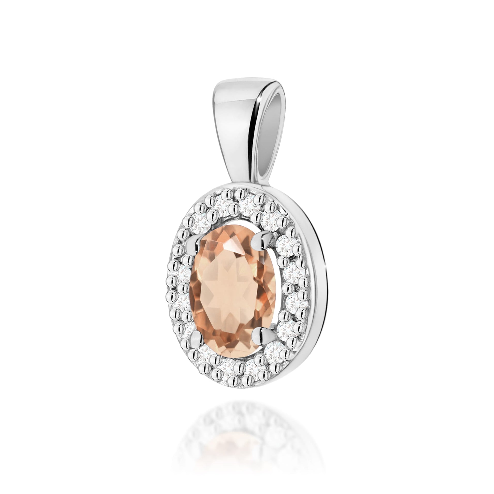 Pandantiv Aur 14K Z0574 Morganit 0.40ct