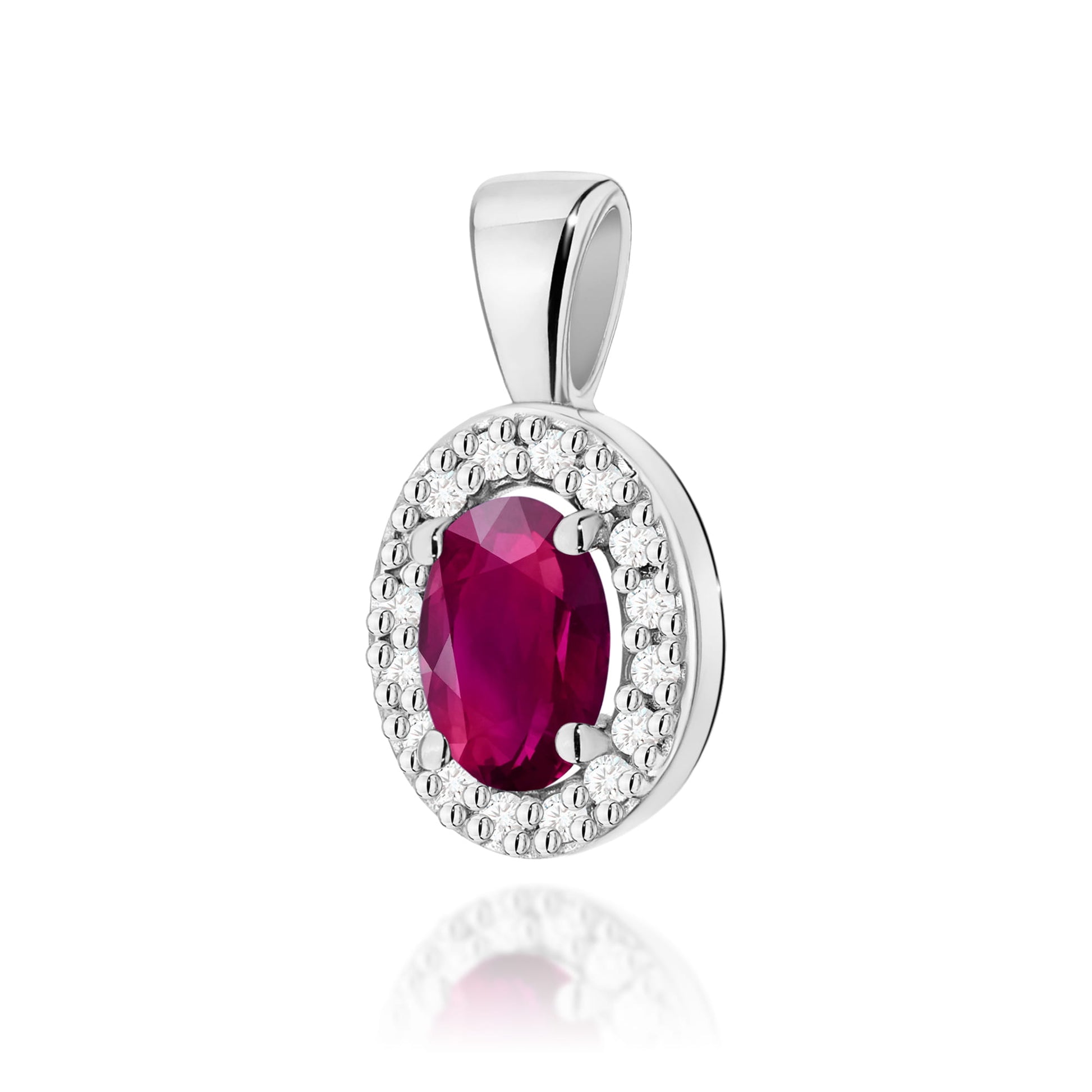 Pandantiv Aur 14K Z0574 Rodolit 0.50ct