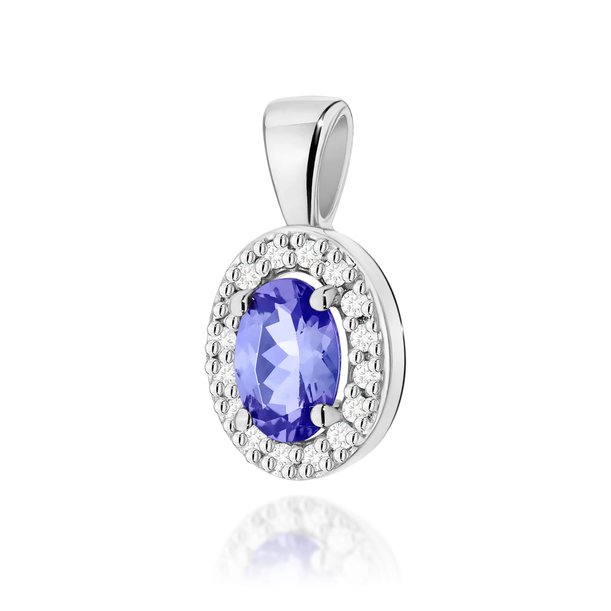 Pandantiv Aur 14K Z0574 Tanzanit 0.40ct