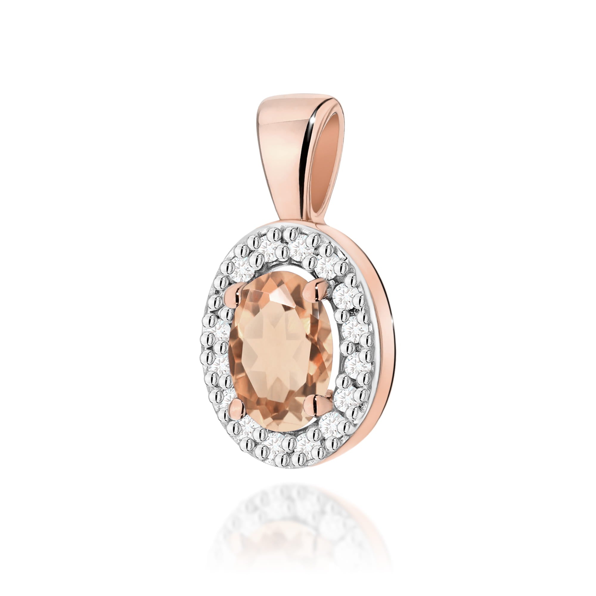 Pandantiv Aur 14K Z0574 Morganit 0.40ct
