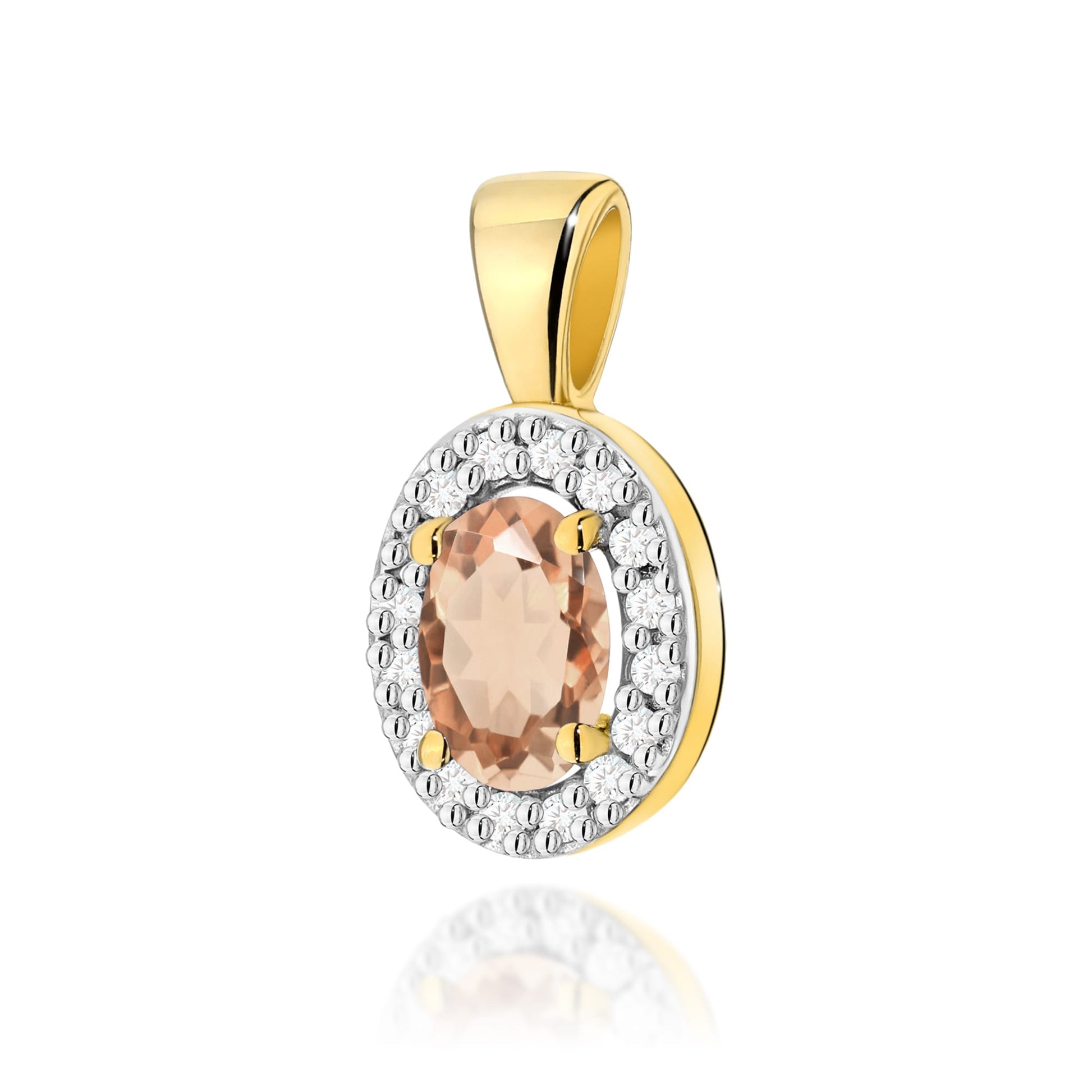 Pandantiv Aur 14K Z0574 Morganit 0.40ct