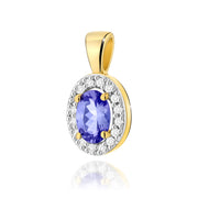 Pandantiv Aur 14K Z0574 Tanzanit 0.40ct