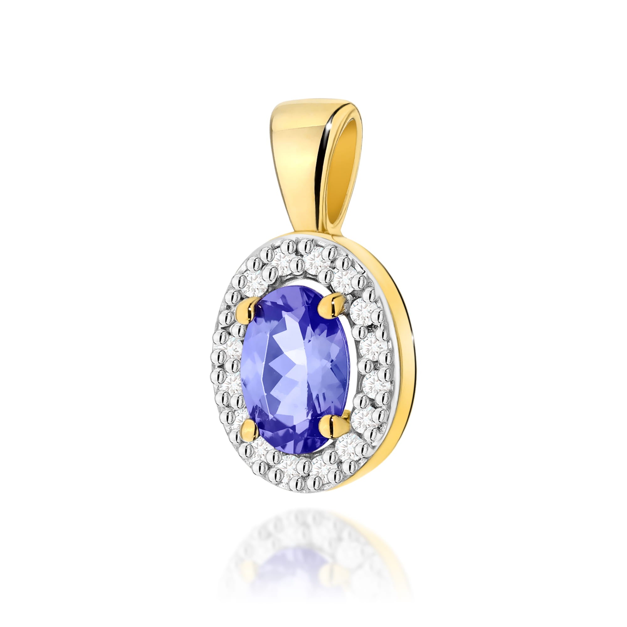 Pandantiv Aur 14K Z0574 Tanzanit 0.40ct