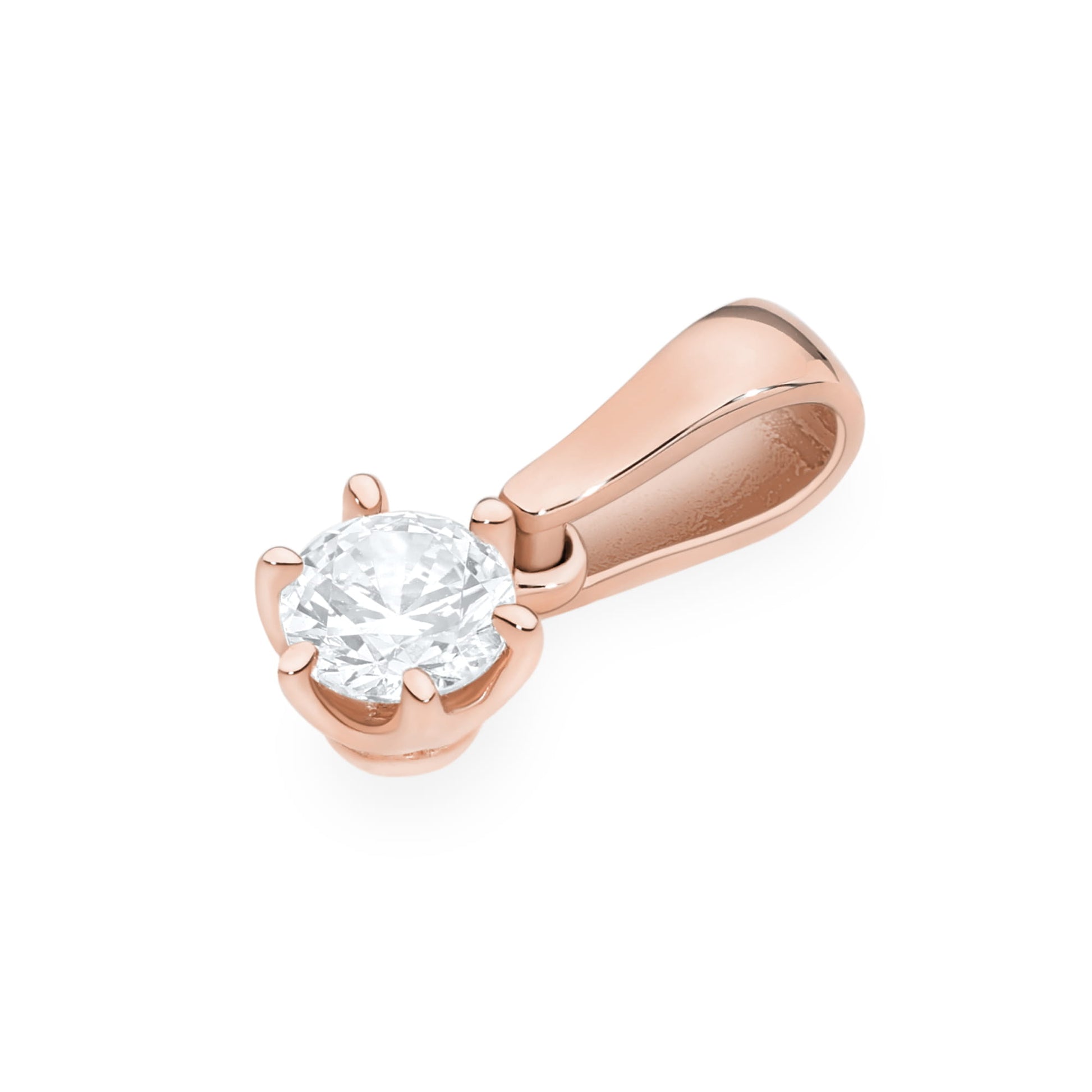 Pandantiv Aur 14K Z0575 Diamant Crescut în Laborator 0.30ct