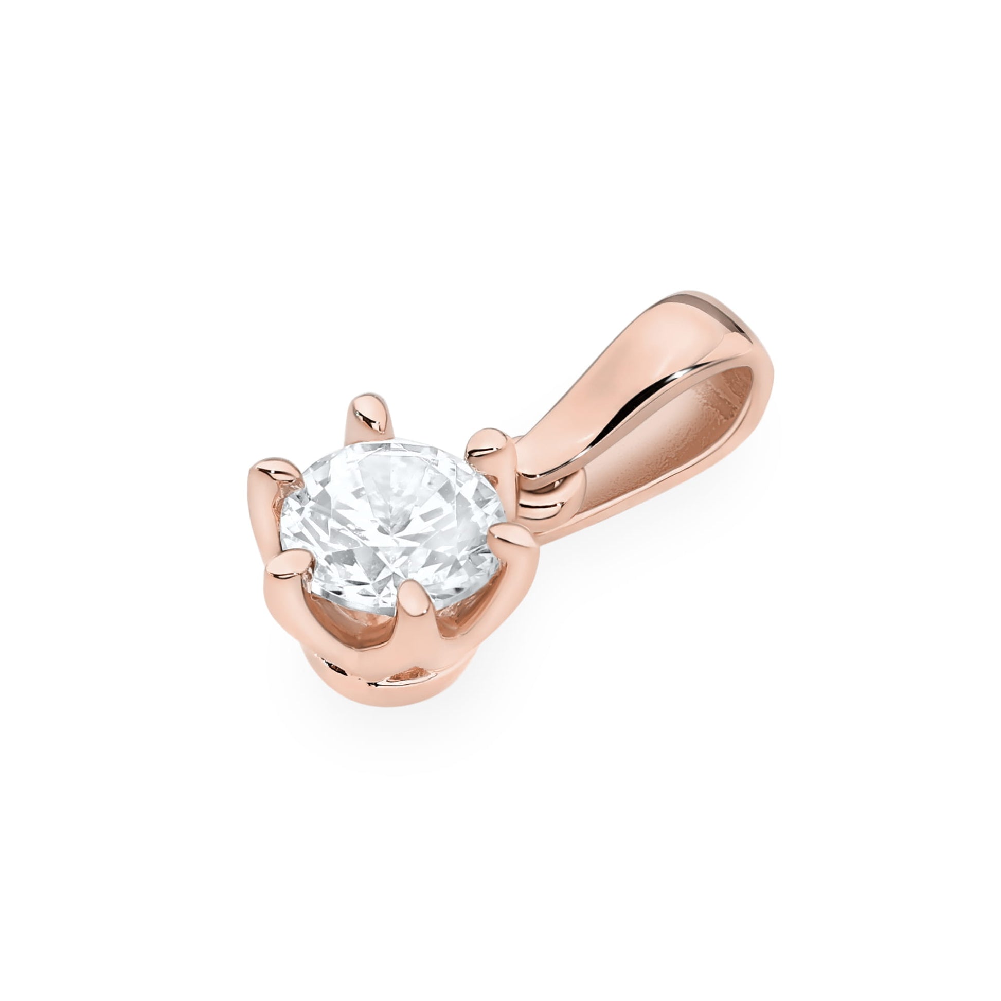 Pandantiv Aur 14K Z0575 Diamant Crescut în Laborator 0.70ct