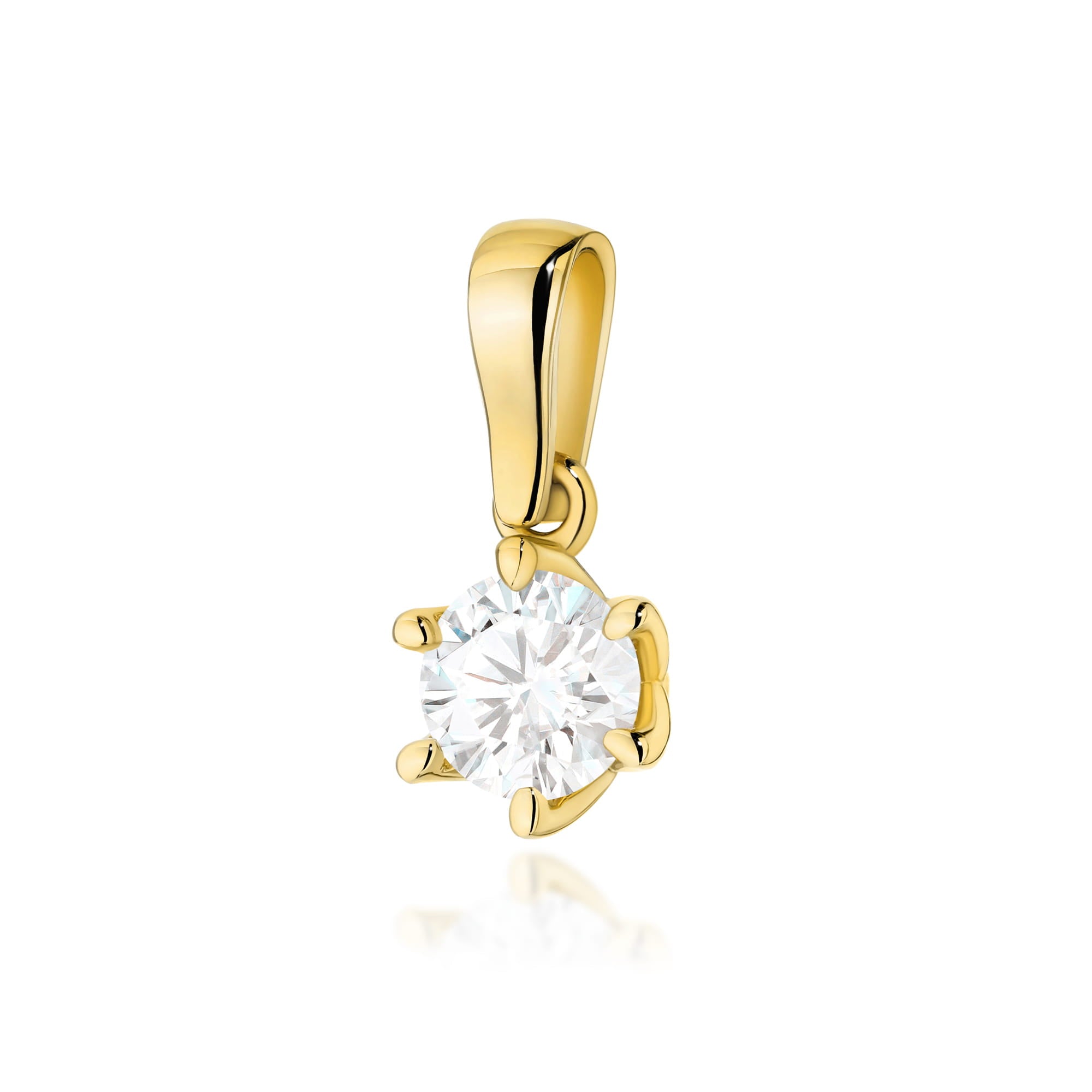 Pandantiv Aur 14K Z0575 Diamant Crescut în Laborator 0.70ct