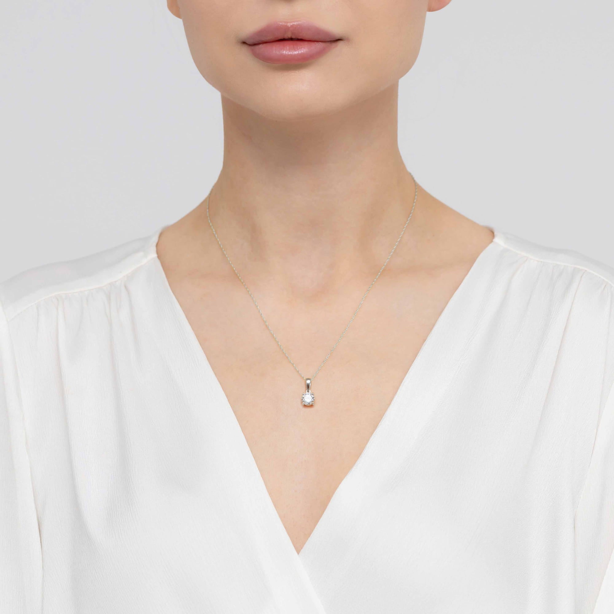 Pandantiv Aur 14K Z0576 Diamant 1,00ct