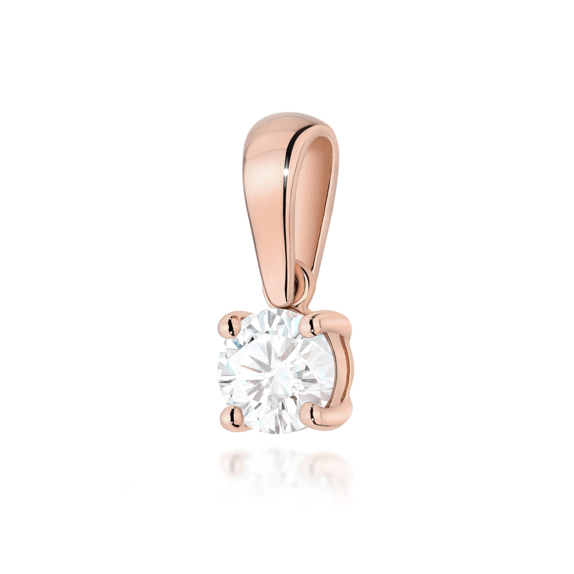 Pandantiv Aur 14K Z0576 Diamant Cultivat în Laborator 0,70ct