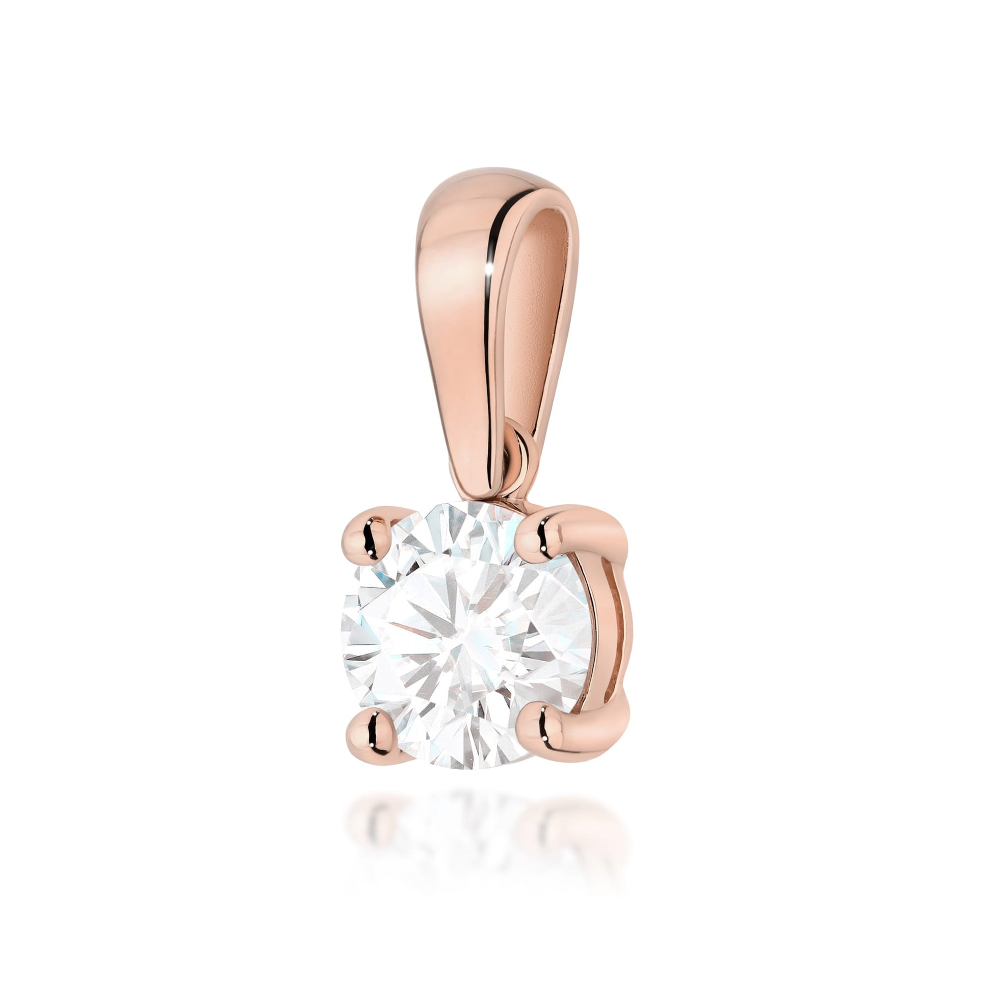 Pandantiv Aur 14K Z0576 Diamant Cultivat în Laborator 1,00ct