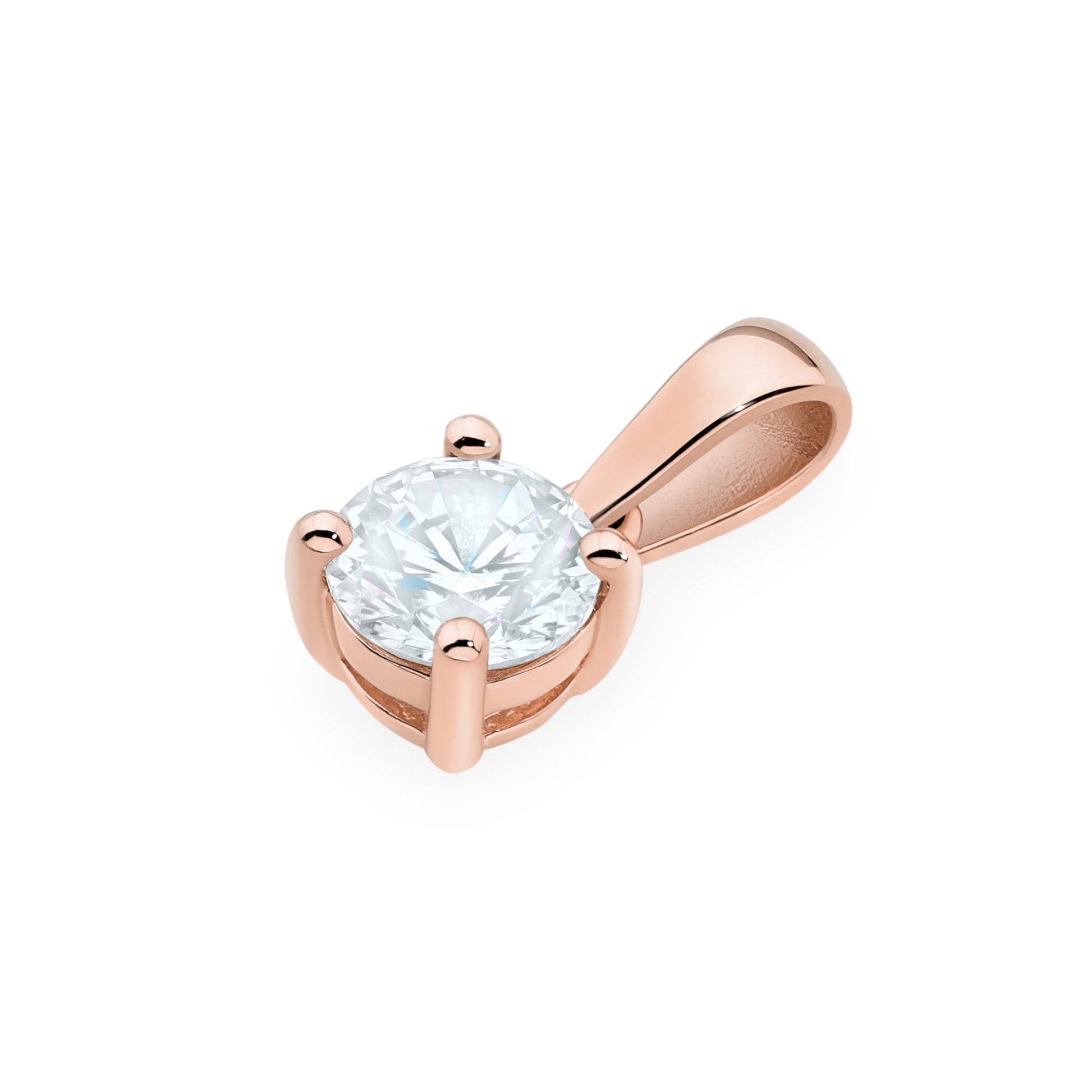 Pandantiv Aur 14K Z0576 Diamant Cultivat în Laborator 1,00ct
