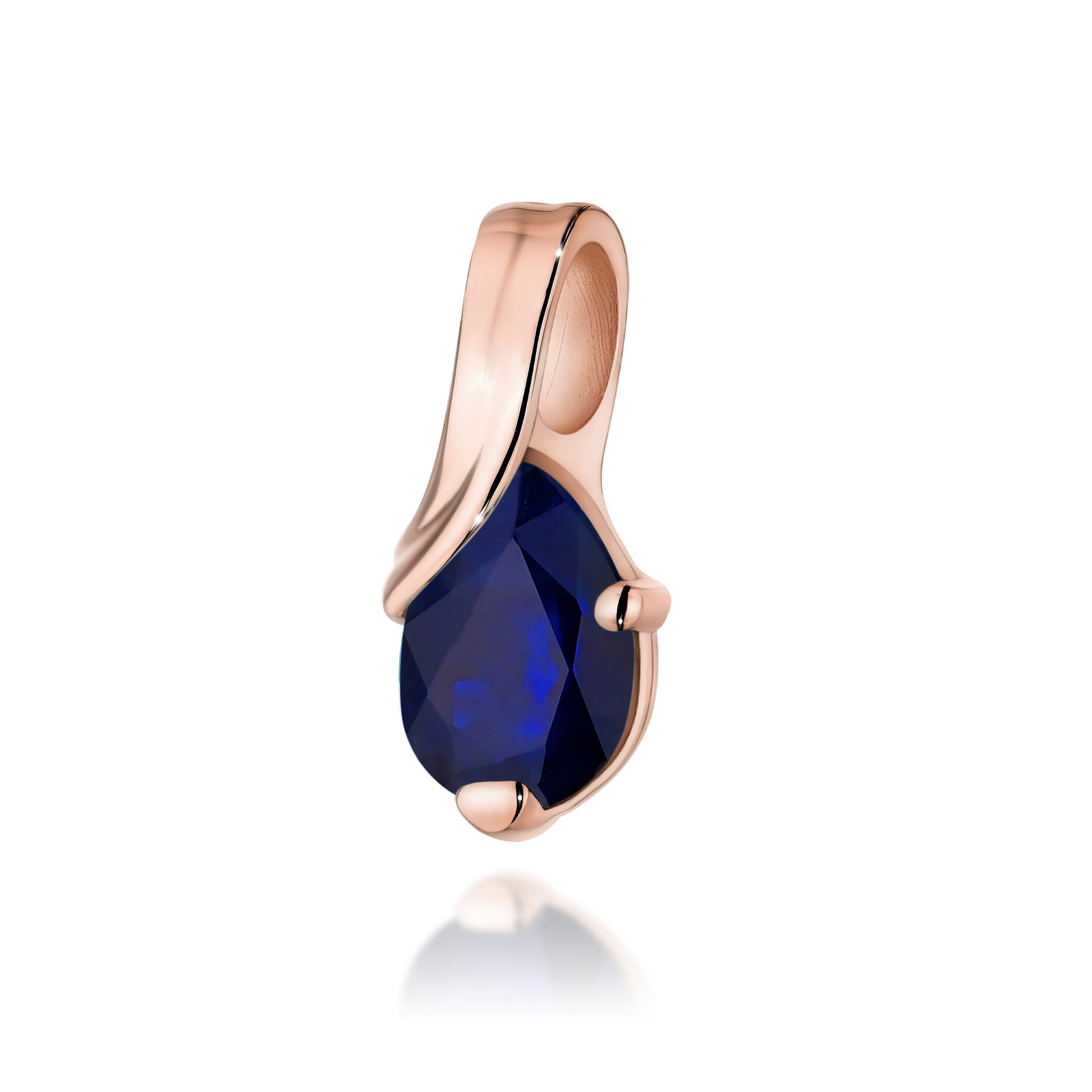 Pandantiv Aur 14K cu Safir 0,60 Carat