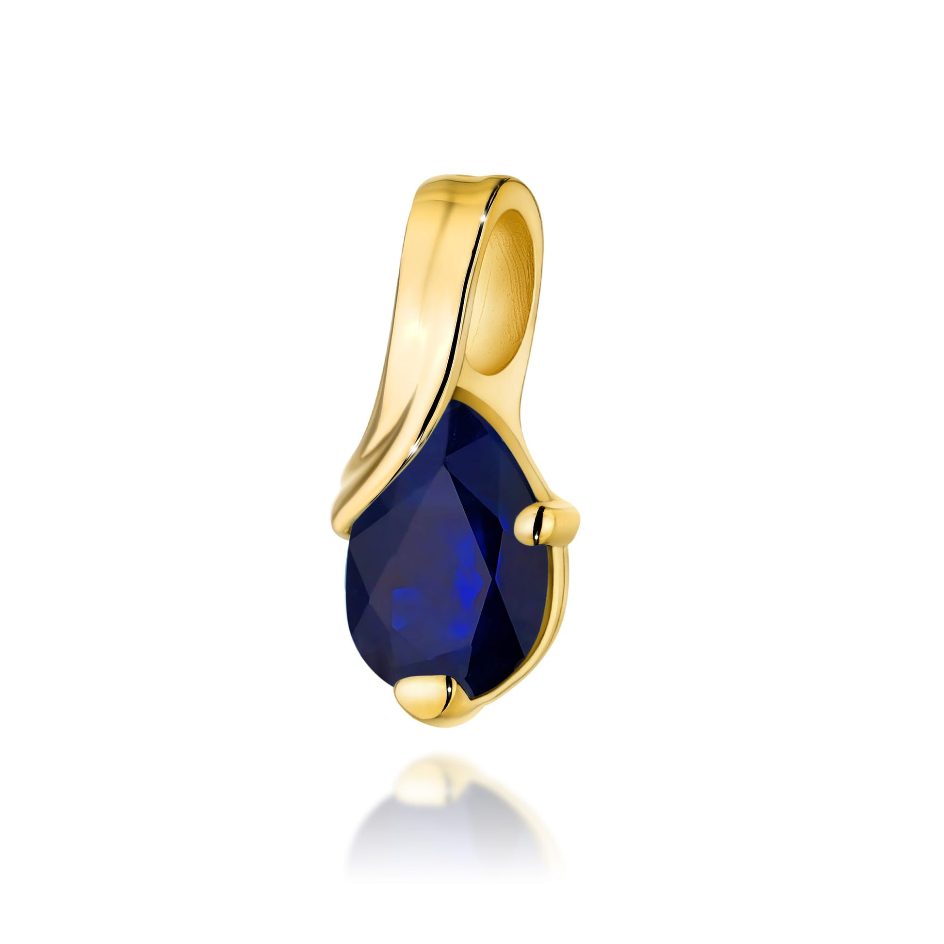 Pandantiv Aur 14K cu Safir 0,60 Carat