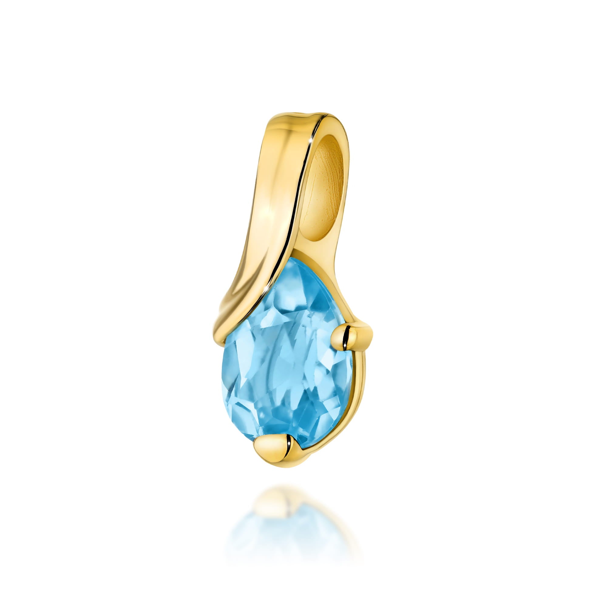 Pandantiv Aur 14K Cu Topaz Swiss 0.90 Carat - Z0578