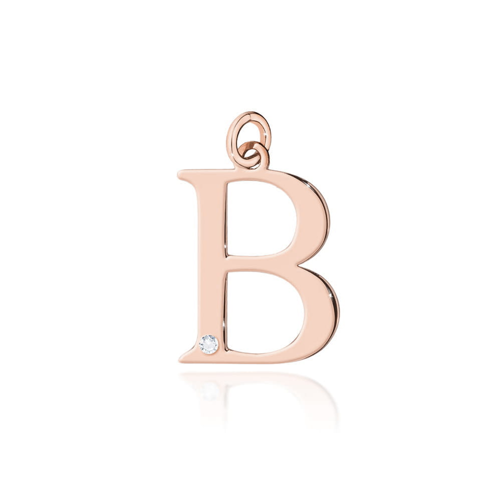 Pandantiv Aur 14K cu Diamant Natural 0.005 ct Litera B 10x8 mm