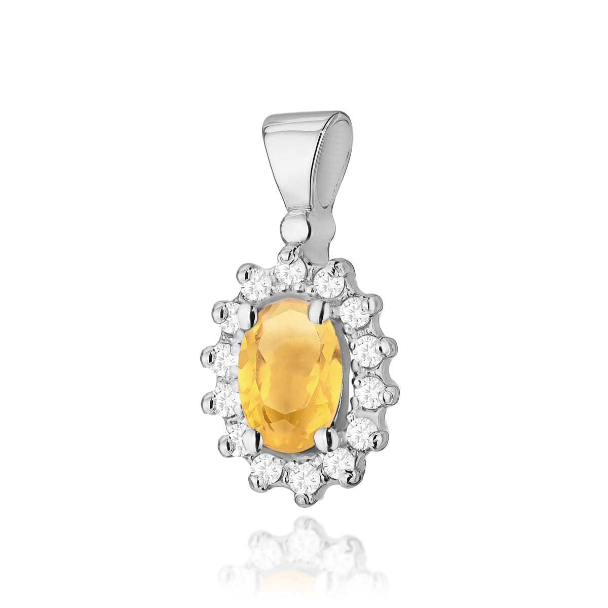 Pandantiv Aur 14K cu Citrine 0.60 ct