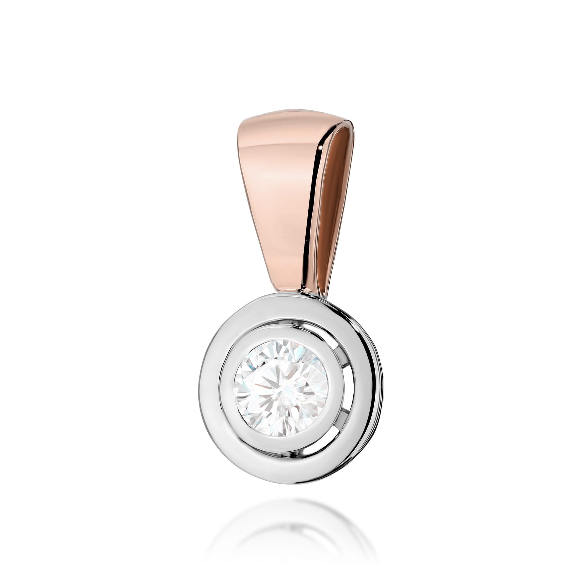Pandantiv Aur 14K cu Diamante Naturale 0.20 ct