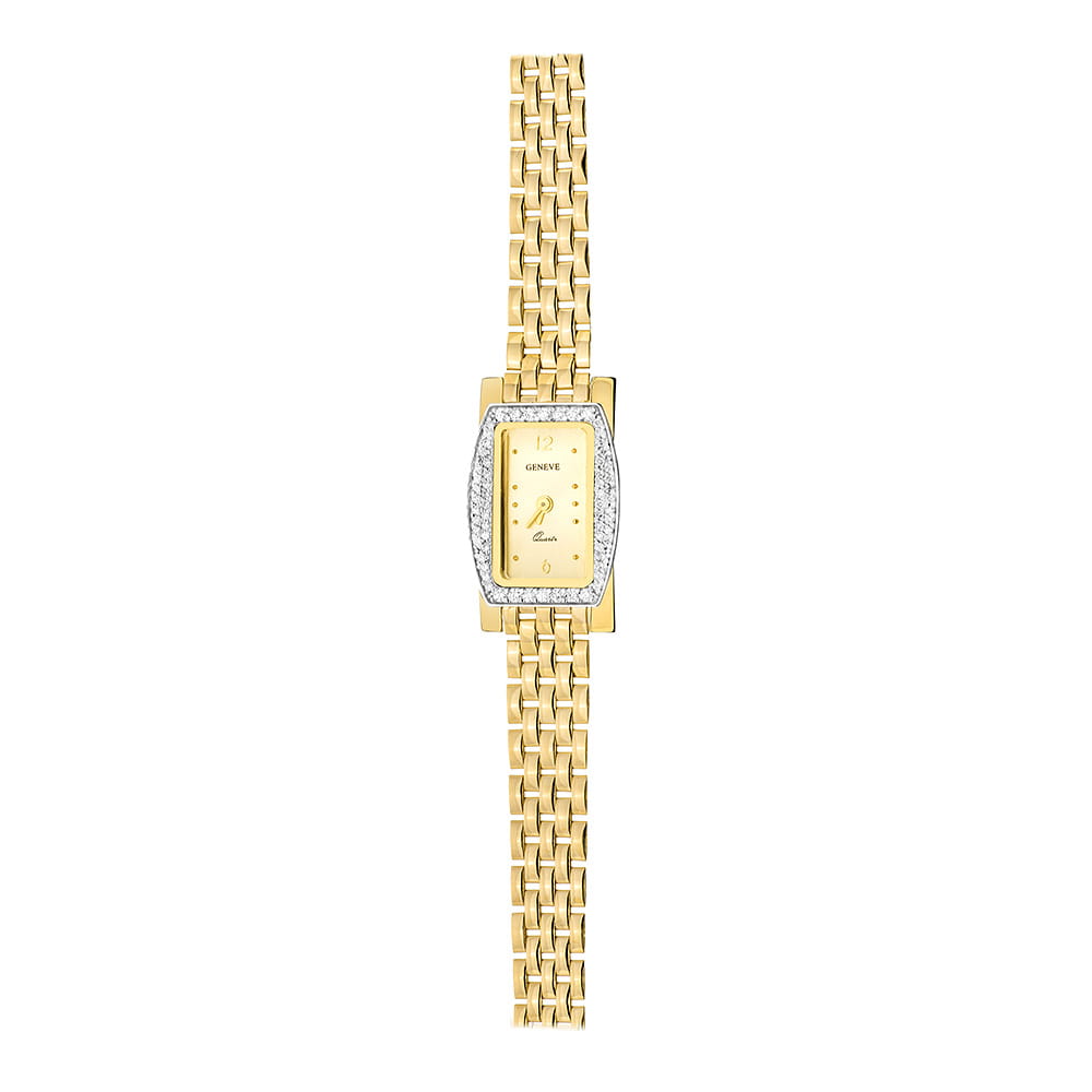 Ceas Aur 14K Geneve cu Diamante VS2/G - Damă