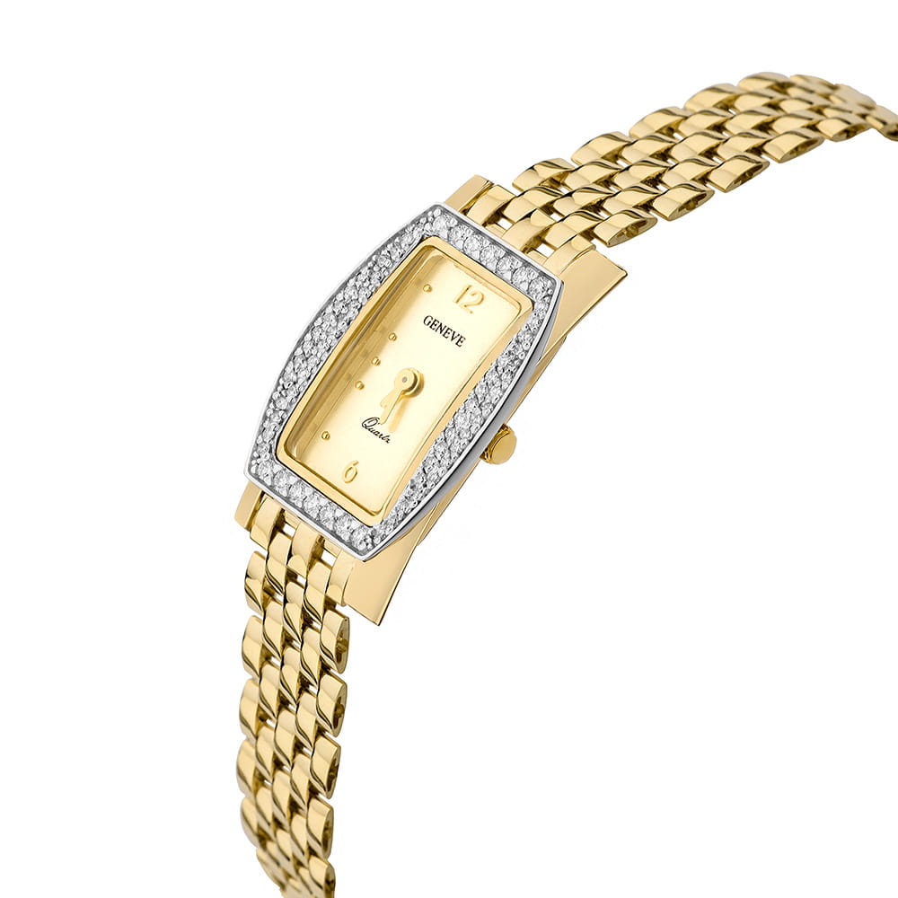 Ceas Aur 14K Geneve cu Diamante VS2/G - Damă