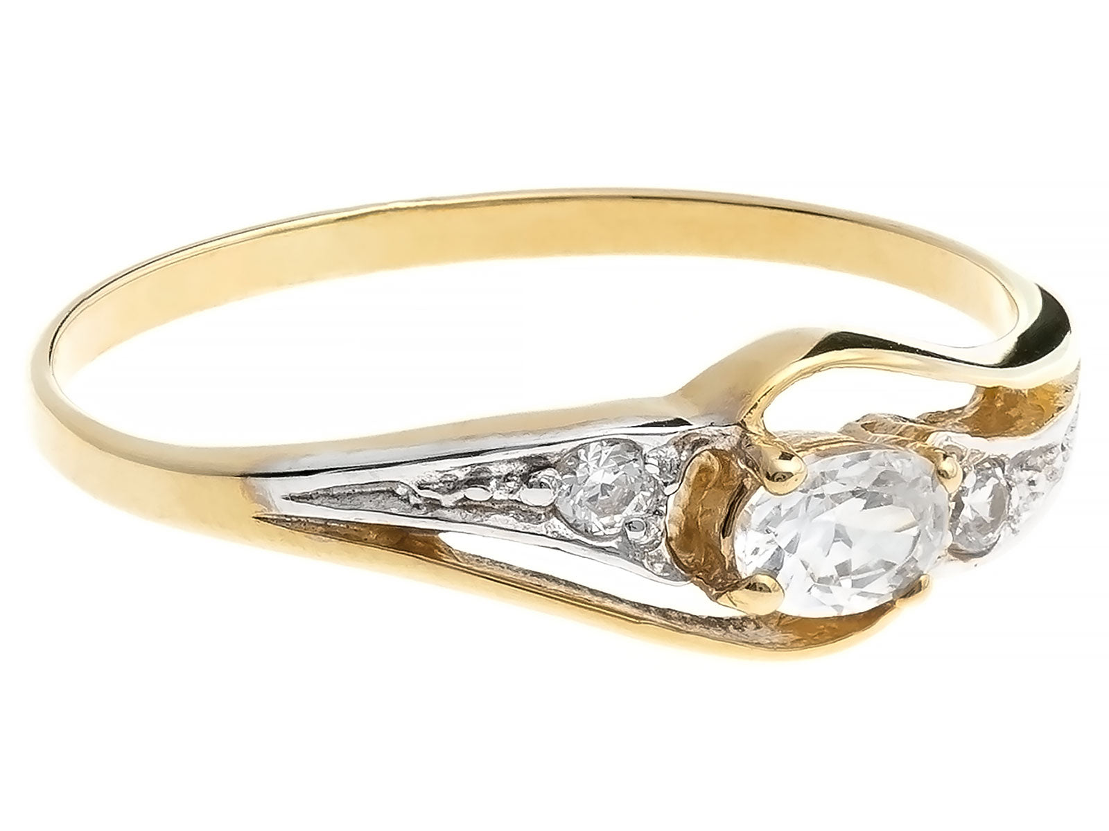 Inel Aur 8K cu Zirconii - Eleganță Subliniată