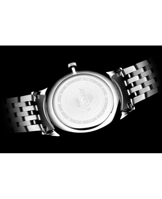 Ceas Appella, L12003.5196DQ, 40 mm, silver, cadran cu diamante (1 piatră)