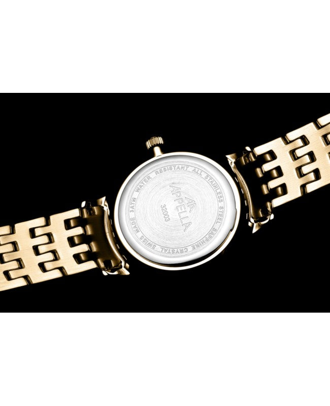 Ceas Appella, L32003.1197DQ, 31 mm, gold, cadran cu diamante (1 piatră)