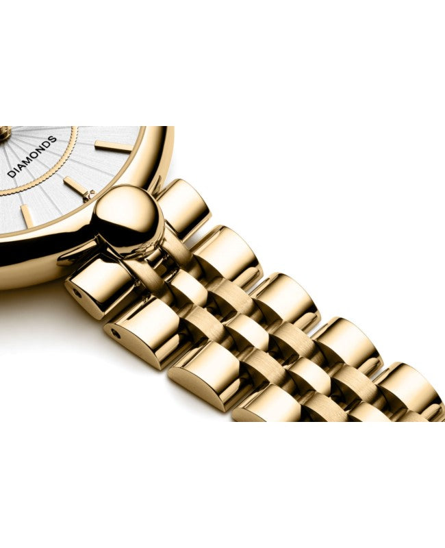 Ceas Appella, L50011.1163DQ, 31 mm, gold, cadran cu diamante (3 pietre)