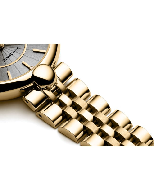 Ceas Appella, L50011.1167DQ, 31 mm, gold, cadran cu diamante (3 pietre)