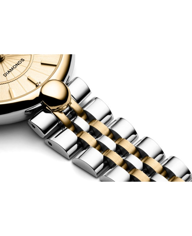 Ceas Appella, L50011.2161DQ, 31 mm, silver - gold, cadran cu diamante (3 pietre)