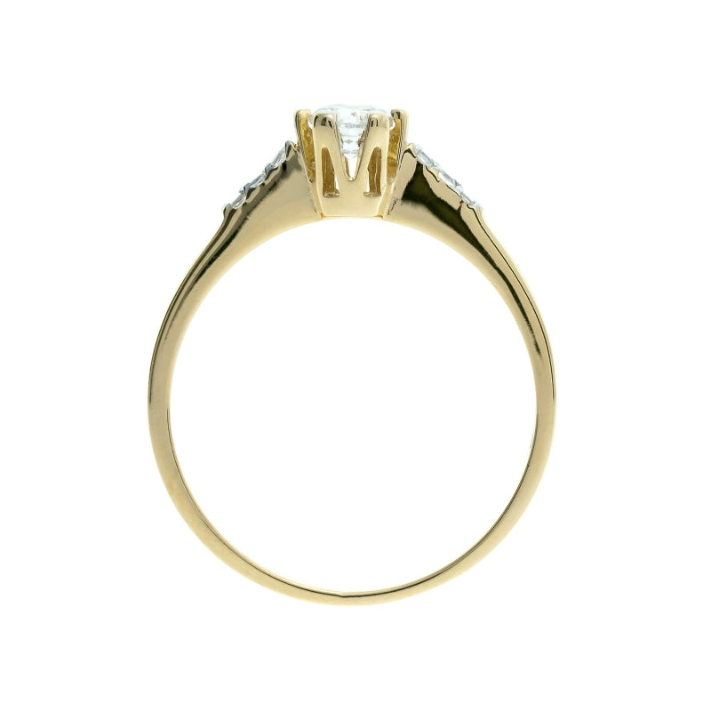 Inel Aur 8K cu Zirconii - Eleganță și Strălucire