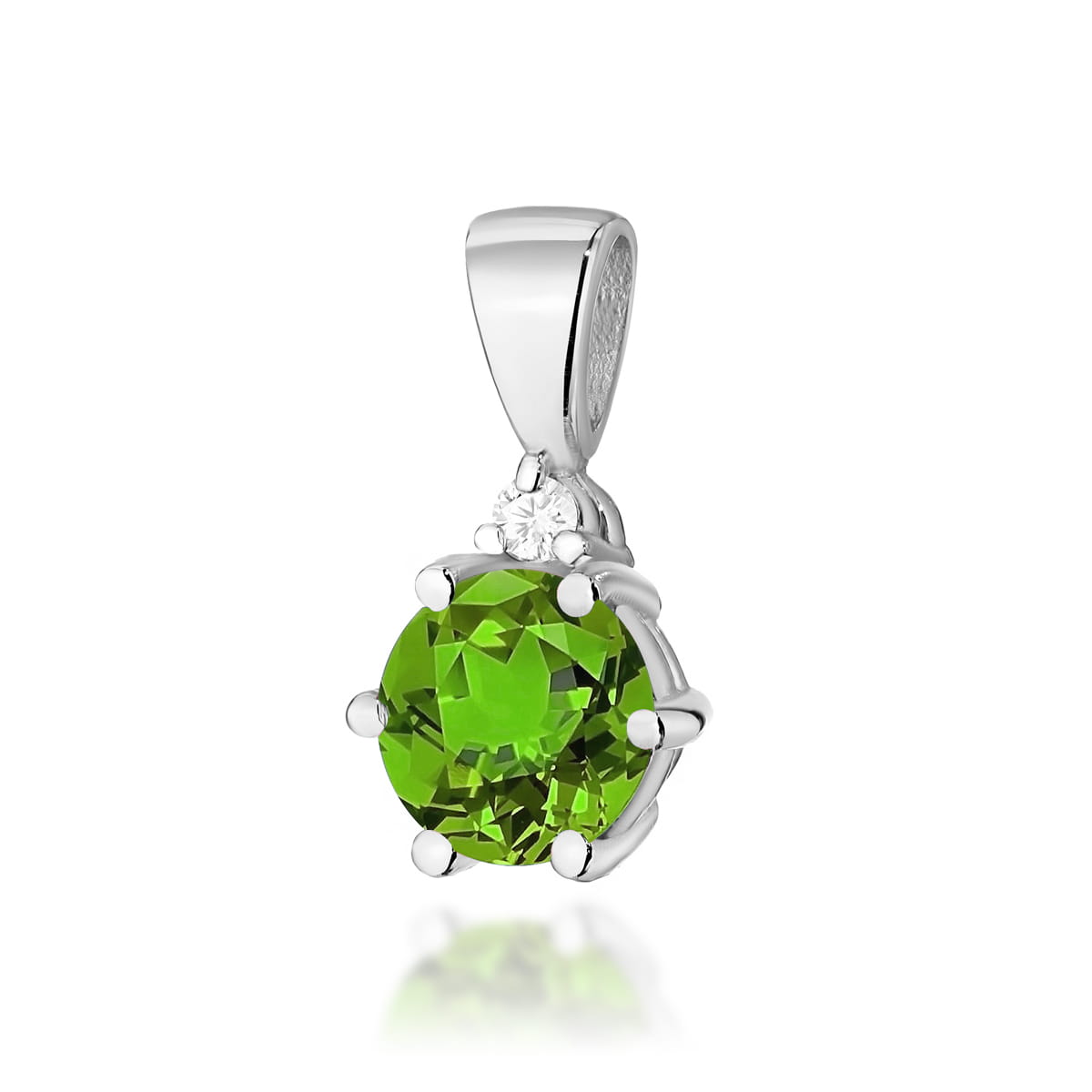 Pandantiv Aur 14K cu Peridot 0.50 ct