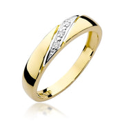 Inel Aur 14K cu Diamante Naturale 0.02 ct