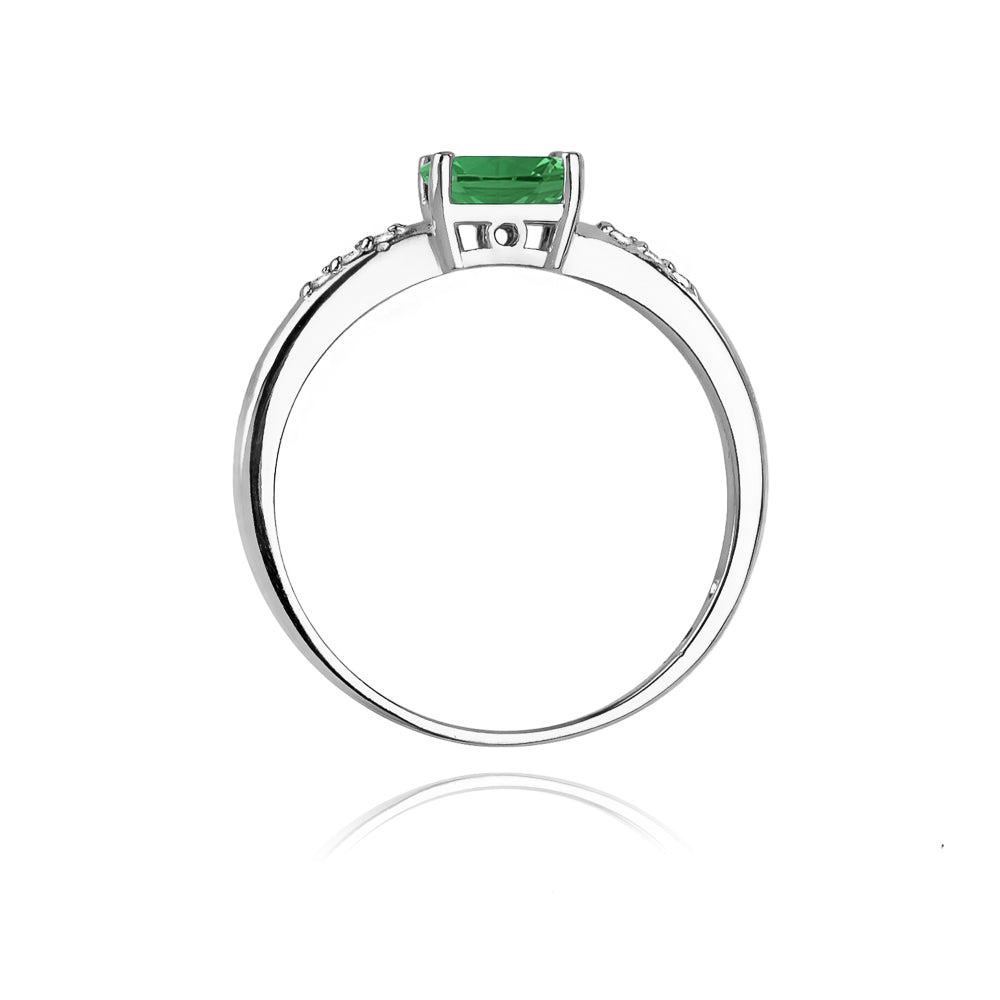 Inel Aur 14K cu Smarald 0.40 ct