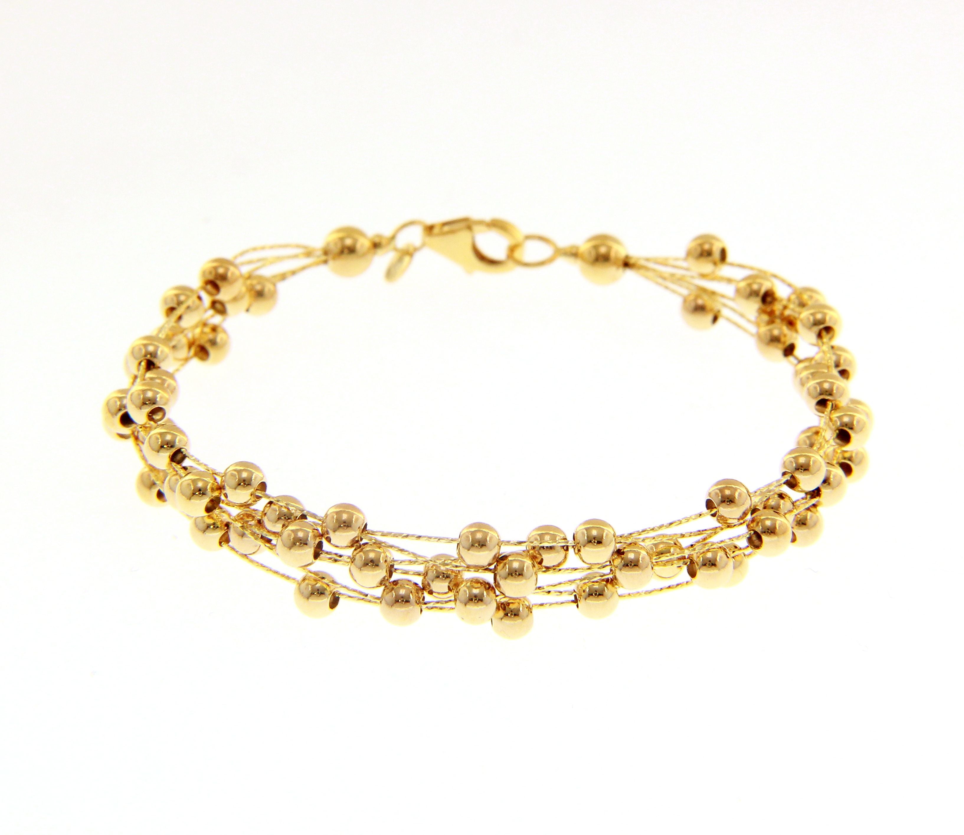 Colier cu Bile de Aur 14K