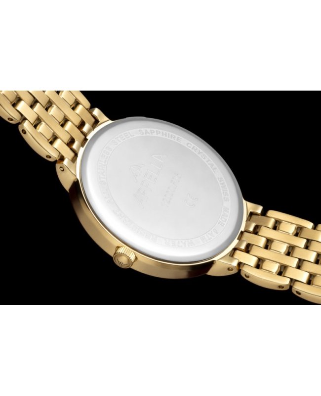 Ceas Appella, L12000.1113DQ, 40 mm, gold, cadran cu diamante (3 pietre)