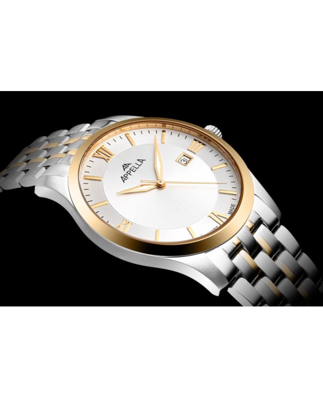 Ceas Appella, L12004.2163Q, 42 mm, silver - gold