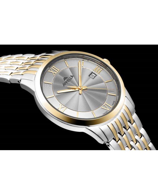 Ceas Appella, L12005.2167Q, 41 mm, silver - gold