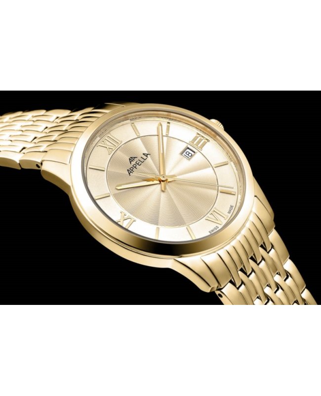 Ceas Appella, L12005.1161Q, 41 mm, silver - gold